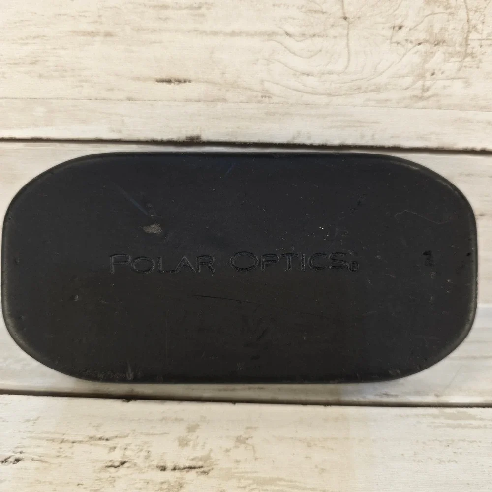 Polar Optics Clip On Sunglasses Polarized‎ Dark Tint Rectangular with Case